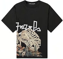 PALM ANGELS Skull Print Crew Neck T-Shirt Men’s Black PMAA059F20JER0031084 PALM ANGELS Skull Print Crew Neck T-Shirt Men’s Black PMAA059F20JER0031084