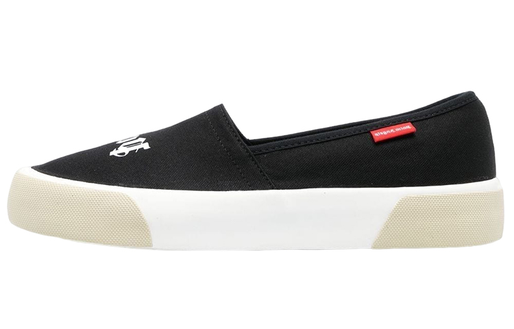 Buy Palm Angels Slip On Logo Negro Blanco. PMIB004S23FAB0011001