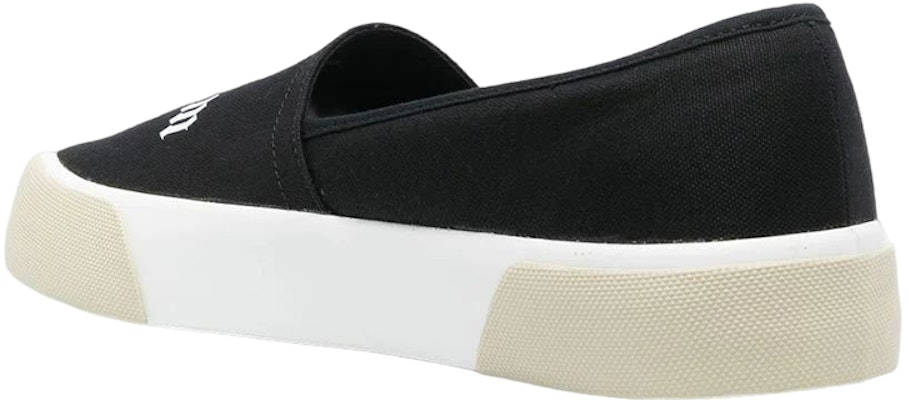 Palm Angels Slip On Logo Schwarz Weiß PMIB004S23FAB0011001 Lookbook Palm Angels Slip On Logo Schwarz Weiß PMIB004S23FAB0011001