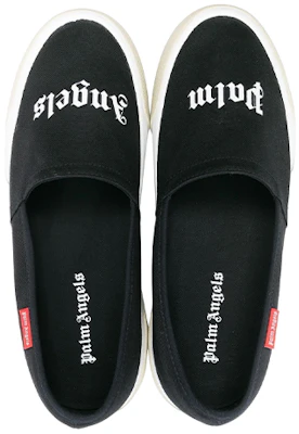Palm Angels Slip On Logo Schwarz Weiß PMIB004S23FAB0011001 Shop Palm Angels Slip On Logo Schwarz Weiß PMIB004S23FAB0011001