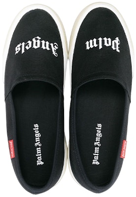 Palm Angels Slip On Logo Black White PMIB004S23FAB0011001 Shop Palm Angels Slip On Logo Black White PMIB004S23FAB0011001
