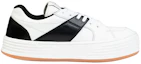 Order Palm Angels Snow Low Schnürschuhe Leder Weiß Schwarz Gummi PMIA051R21LEA0020110