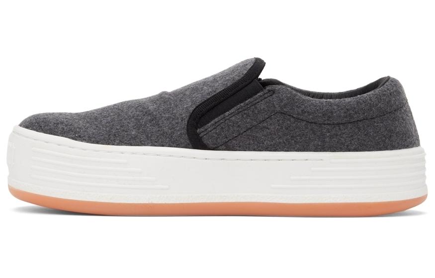 Palm Angels Snow Low Slip-On Grey White Orange PMIA063F21FAB0020901