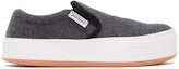 Order Palm Angels Salji Low Slip-On Kelabu Putih Jingga PMIA063F21FAB0020901