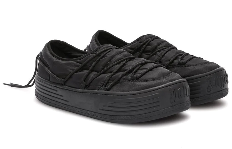 Order Palm Angels Sepatu Salju Puff 'Hitam' PMIA082S23FAB0011010