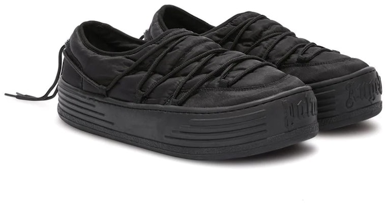 Palm Angels 低帮系带 'Chunky Black' 黑色厚底鞋 PMIA082S23FAB0011010 Order Palm Angels 低帮系带 'Chunky Black' 黑色厚底鞋 PMIA082S23FAB0011010