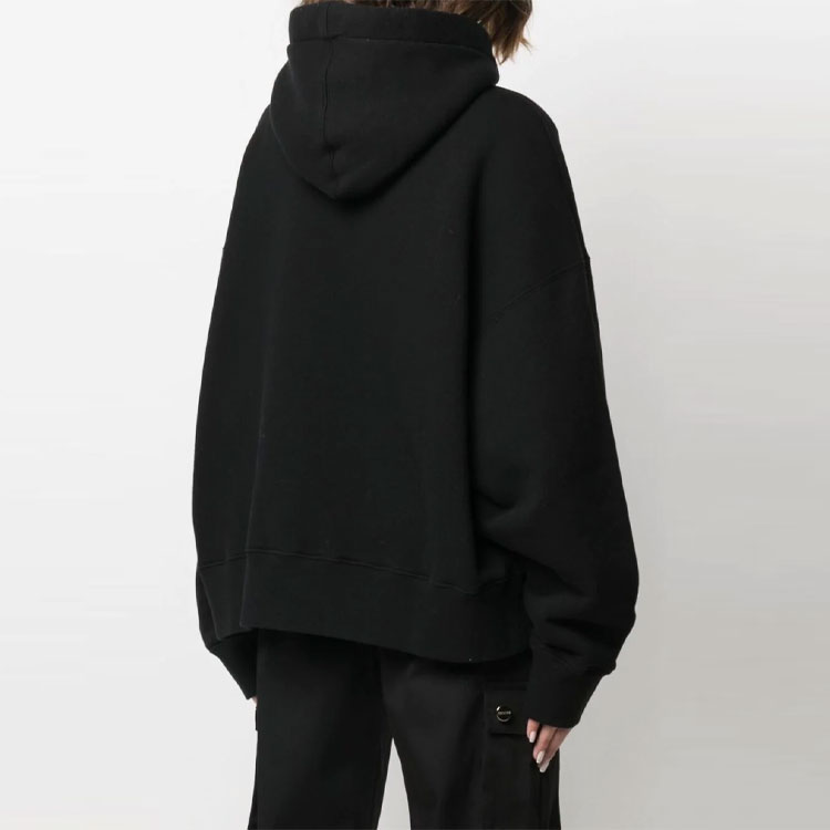 Sizing PALM ANGELS SS21 動物標誌圖案黑色連帽衫 男女款 PMBB058S21FLE0101001