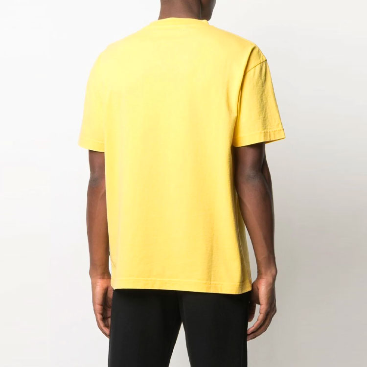Lookbook PALM ANGELS SS21 Kaos Kuning Bear Graphic Lengan Pendek. PMAA001S21JER0201801