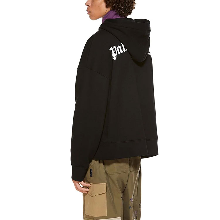 PALM ANGELS SS21 Black Hoodie with Circus Graphic Print for Men PMBB098R21FLE0021030 圖 6