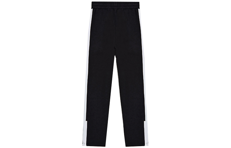 Lookbook PALM ANGELS SS21 ブラック ロゴプリント ストライプ トラックパンツ PMCA007S21FAB0051001