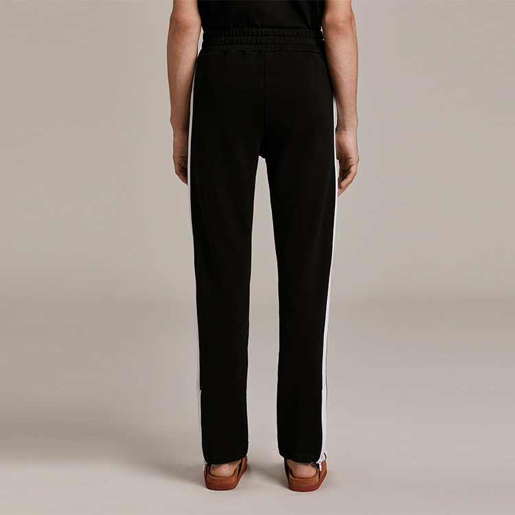 Details for PALM ANGELS SS21 ブラック ロゴプリント ストライプ トラックパンツ PMCA007S21FAB0051001