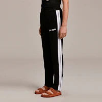 Cheap PALM ANGELS SS21 黑色條紋運動褲印有 Logo 设计 PMCA007S21FAB0051001