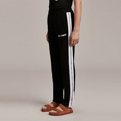 PALM ANGELS SS21 黑色條紋運動褲印有 Logo 设计 PMCA007S21FAB0051001 Cheap PALM ANGELS SS21 黑色條紋運動褲印有 Logo 设计 PMCA007S21FAB0051001