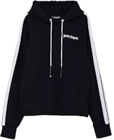PALM ANGELS SS21 Black Micro Logo Hoodie PMBB058S21FLE0091001 PALM ANGELS SS21 Black Micro Logo Hoodie PMBB058S21FLE0091001