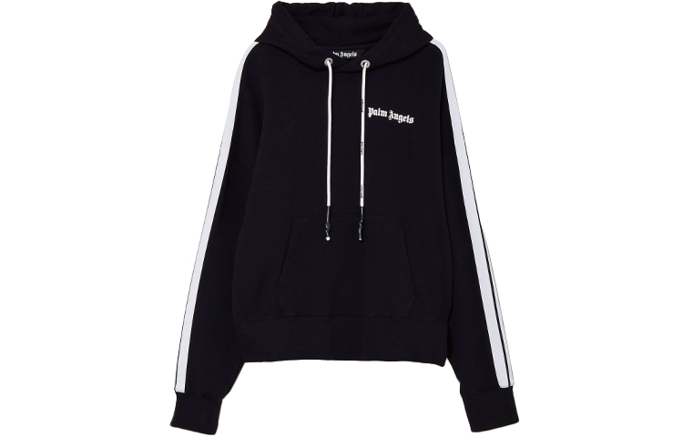 Order PALM ANGELS SS21 黑色微標誌連帽衫 PMBB058S21FLE0091001