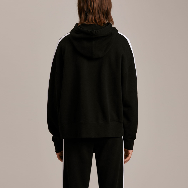 Sizing PALM ANGELS SS21 黑色微標誌連帽衫 PMBB058S21FLE0091001