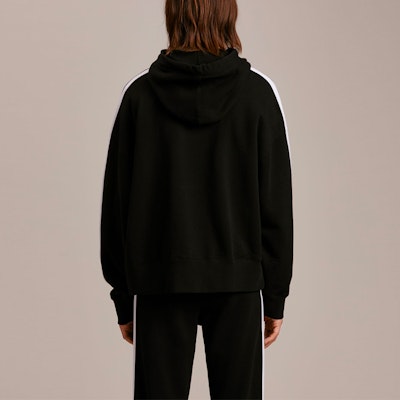 PALM ANGELS SS21 黑色微標誌連帽衫 PMBB058S21FLE0091001 Sizing PALM ANGELS SS21 黑色微標誌連帽衫 PMBB058S21FLE0091001