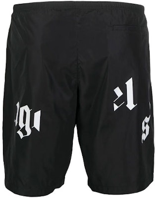 Palm Angels SS21 Black Shattered Logo Beach Shorts PMFA006R21FAB0011001 Lookbook Palm Angels SS21 Black Shattered Logo Beach Shorts PMFA006R21FAB0011001