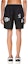 Purchase Palm Angels SS21 Black Shattered Logo Beach Shorts PMFA006R21FAB0011001