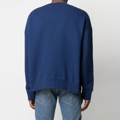 PALM ANGELS SS21 Baju Biru Logo Kartun Crewneck Pullover Lelaki. PMBA026S21FLE0084601 Shop PALM ANGELS SS21 Baju Biru Logo Kartun Crewneck Pullover Lelaki. PMBA026S21FLE0084601