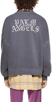 PALM ANGELS SS21 燃燒頭像寬鬆版圓領衛衣 灰色 PMBA026R21FLE0051018 Details for PALM ANGELS SS21 燃燒頭像寬鬆版圓領衛衣 灰色 PMBA026R21FLE0051018