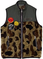 PALM ANGELS SS21 Camouflage Sleeveless Fleece Vest Army Green. PMEA160S21FAB0015610 PALM ANGELS SS21 Camouflage Sleeveless Fleece Vest Army Green. PMEA160S21FAB0015610