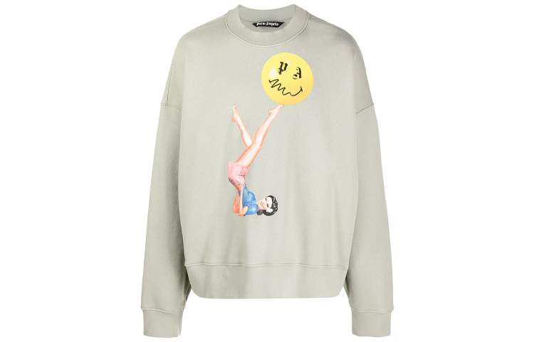 Palm Angels SS21 Cartoon Print Crewneck Sweatshirt Men’s Palm Angels Color PMBA026R21FLE0086430