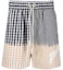 Buy Palm Angels SS21 Checkered Patchwork Logo Casual Shorts Black PMCB034S21FAB0026101