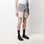 Shop Palm Angels SS21 Checkered Patchwork Logo Casual Shorts Black PMCB034S21FAB0026101