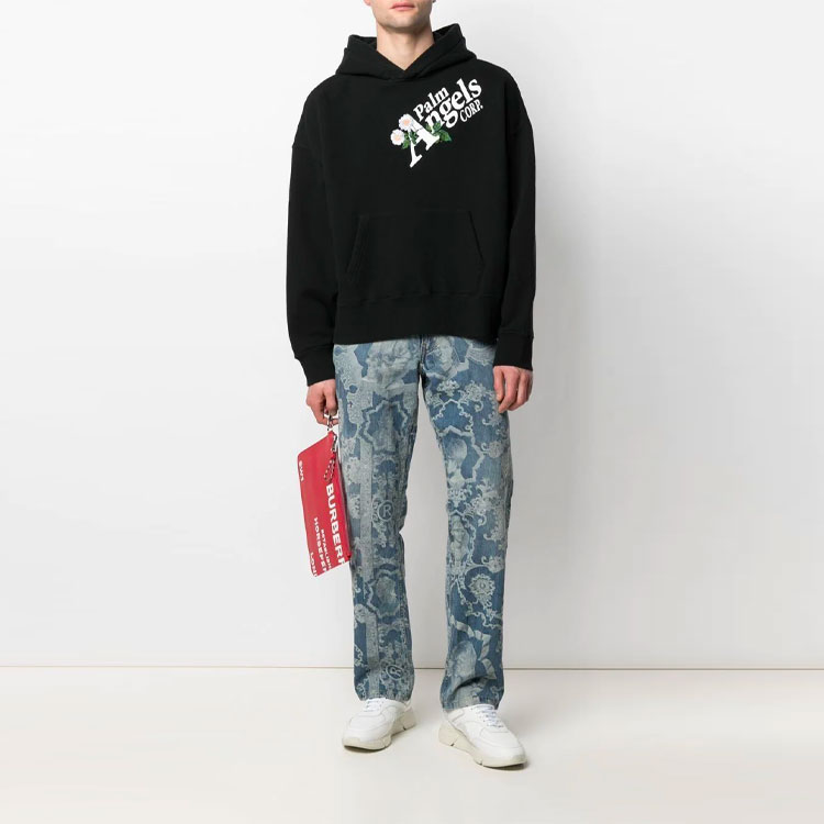 Lookbook パーム・エンジェルス SS21 デイジーロゴ フーディー メンズ ブラック PMBB058S21FLE0071001