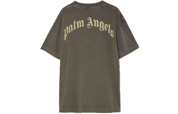 Lookbook PALM ANGELS SS21 Decap Bear Logo T-shirt Green Mens PMAA001S21JER0165601