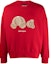 Order PALM ANGELS SS21 Suéter con Oso Decapitado Rojo para Hombre PMBA026R21FLE0012560