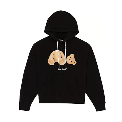 Palm Angels SS21 Decapitated Bear Hoodie Black for Men PMBB058R21FLE0011060