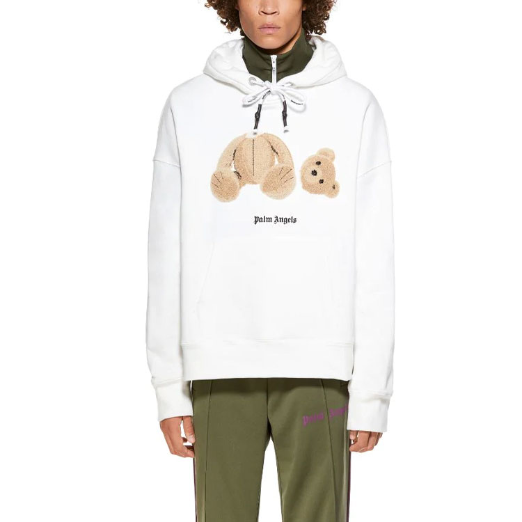 Palm Angels SS21 Decapitated Bear White Hoodie PMBB058R21FLE0010160 圖 4