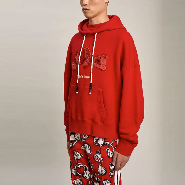 Purchase Palm Angels SS21 断头熊连帽衫 男女同款 红色 PMBB058T21FLE0012525