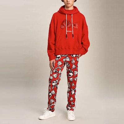 Palm Angels SS21 断头熊连帽衫 男女同款 红色 PMBB058T21FLE0012525 Cheap Palm Angels SS21 断头熊连帽衫 男女同款 红色 PMBB058T21FLE0012525