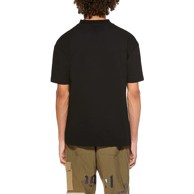 Purchase Palm Angels Kaos Hitam SS21 Graphic Print Crew Neck PMAA001R21JER0101030