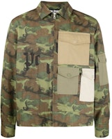 PALM ANGELS SS21 Green Camo Pocket Shirt Jacket Outerwear. PMEA150R21FAB0018556 PALM ANGELS SS21 Green Camo Pocket Shirt Jacket Outerwear. PMEA150R21FAB0018556