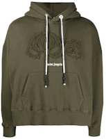Order Palm Angels 2021春夏绿熊头Logo连帽衫 PMBB058S21FLE0055601