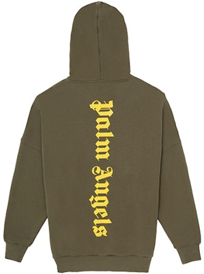 棕榈天使 SS21 绿色军旅风格Logo印花连帽卫衣 男款 PMBB036R21FLE0035618 Buy 棕榈天使 SS21 绿色军旅风格Logo印花连帽卫衣 男款 PMBB036R21FLE0035618