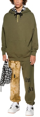 棕榈天使 SS21 绿色军旅风格Logo印花连帽卫衣 男款 PMBB036R21FLE0035618 Shop 棕榈天使 SS21 绿色军旅风格Logo印花连帽卫衣 男款 PMBB036R21FLE0035618