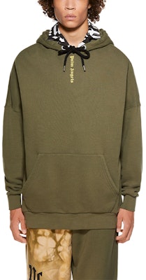 棕榈天使 SS21 绿色军旅风格Logo印花连帽卫衣 男款 PMBB036R21FLE0035618 Purchase 棕榈天使 SS21 绿色军旅风格Logo印花连帽卫衣 男款 PMBB036R21FLE0035618