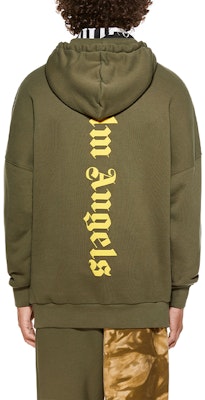 棕榈天使 SS21 绿色军旅风格Logo印花连帽卫衣 男款 PMBB036R21FLE0035618 Details for 棕榈天使 SS21 绿色军旅风格Logo印花连帽卫衣 男款 PMBB036R21FLE0035618