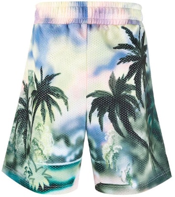 Palm Angels 男士SS21绿色棕榈树网眼抽绳短裤 PMCB023S21FAB0028484 Lookbook Palm Angels 男士SS21绿色棕榈树网眼抽绳短裤 PMCB023S21FAB0028484