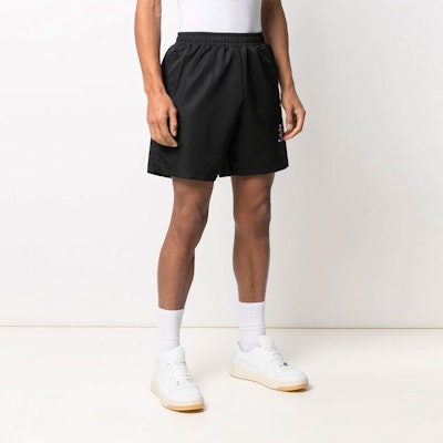 PALM ANGELS SS21 标志松紧印花短裤 黑色 PMCB005R21FAB0021001 Purchase PALM ANGELS SS21 标志松紧印花短裤 黑色 PMCB005R21FAB0021001