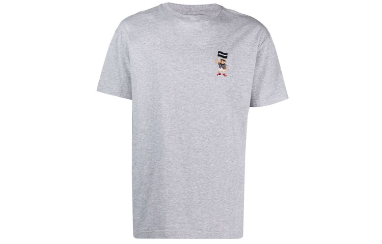 Order PALM ANGELS SS21 男士灰色刺绣短袖T恤. PMAA001S21JER0220901