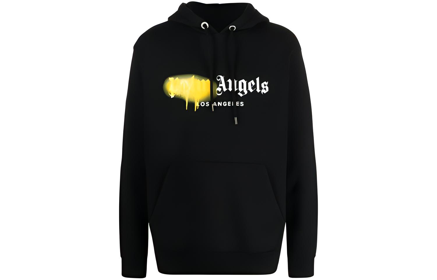 Palm Angels SS21 Logo Print Oversized Hoodie Men’s Black PMBB003S21FLE0011018