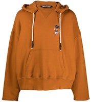 PALM ANGELS SS21 Orange Bear Logo Embroidered Sweatshirt PMBB104S21FLE0042201 PALM ANGELS SS21 Orange Bear Logo Embroidered Sweatshirt PMBB104S21FLE0042201