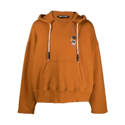 PALM ANGELS SS21 Orange Bear Logo Embroidered Sweatshirt PMBB104S21FLE0042201
