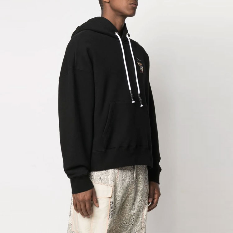 Palm Angels SS21 Pirate Bear Logo Hoodie Unisex Black. PMBB058S21FLE0081001 圖 4
